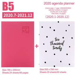 2020 rok kalendarz miesięczny terminarz miesiące pamiętnik skórzany notes osobisty Agenda Planner organizator biznes materiały b