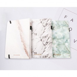 A5 notes dziennik marmurowa tekstura skóra pokryta ręcznie planner przerywana 160 stron 120 GSM, obsadka do pióra, dwie zakładki