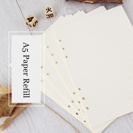 A5 luźny liść zeszyt napełnianie Spiral Binder wewnętrzna strona 6 otworów 45 arkuszy kalendarz tygodniowy miesięczny Do zrobien