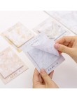 Śliczne Kawaii marmur notatnik kartki samoprzylepne naklejki papiernicze indeks wysłał to naklejki do planowania notatniki biuro