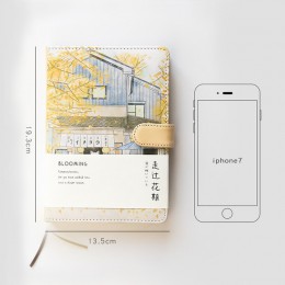 Creative agenda romans cherry blossom notebook ilustracja siatka ręcznie malowany szkolny pamiętnik materiały biurowe
