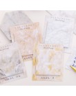 Śliczne Kawaii marmur notatnik kartki samoprzylepne naklejki papiernicze indeks wysłał to naklejki do planowania notatniki biuro