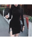 Gotycka damska sukienka cheongsam w stylu chińskim chuda mini sukienka streetwear sexy vintage harajuku letnia odzież damska sli