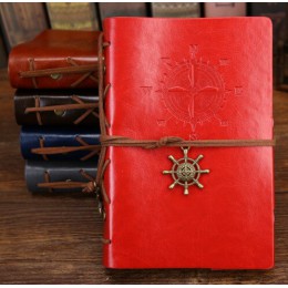 Vintage Pirate A5 A6 pamiętnik Agenda z etui ze sztucznej skóry Filofax zeszyt do szkoły koreańskie piśmiennicze lub podróżnik