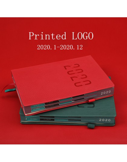 A5 2020 Planner Agenda roczny kalendarz Notebook przenośny tygodniowy notatki instrukcja DIY pamiętnik miesięczny organizator ha