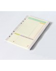 A5 A6 śliczne kolorowe wkłady Diario spoiwo papier wypełniający Planner organizer akcesoria papier wypełniający do Filofax