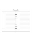 45 arkuszy 100g DIY notes spiralny papier wkłady A5 A6 tygodniowy miesięczny dziennik papiery plaid sprawdź puste kropki pokryte