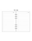 45 arkuszy 100g DIY notes spiralny papier wkłady A5 A6 tygodniowy miesięczny dziennik papiery plaid sprawdź puste kropki pokryte