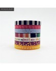 7 sztuk/zestaw złoty taśmy Washi Tape jakości biurowe album na zdjęcia DIY do scrapbookingu szkoła narzędzia Kawaii papier do no