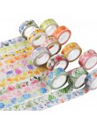 Śliczne Kawaii rośliny kwiaty japoński maskująca taśma washi dekoracyjna taśma klejąca Decora Diy naklejki scrapbooking etykiety