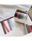 5 sztuk/paczka jednokolorowe taśmy Washi DIY dekoracyjne maskowanie przyklejony taśma klejąca do scrapbookingu i telefon DIY dek
