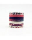 7 sztuk/zestaw złoty taśmy Washi Tape jakości biurowe album na zdjęcia DIY do scrapbookingu szkoła narzędzia Kawaii papier do no