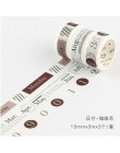3 cm/4 cm/5 cm szerokości Vintage czarno-biały kalendarz/napisane słowa baza dekoracyjna taśma washi DIY Scrapbooking taśma mask