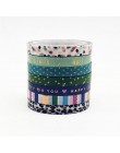 7 sztuk/zestaw złoty taśmy Washi Tape jakości biurowe album na zdjęcia DIY do scrapbookingu szkoła narzędzia Kawaii papier do no