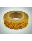 New Arrival klej złoty naprawdę brokat taśma Washi Scrapbooking Christmas Party Kawaii śliczny papier dekoracyjny rzemiosło gorą