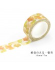 Śliczne Kawaii rośliny kwiaty japoński maskująca taśma washi dekoracyjna taśma klejąca Decora Diy naklejki scrapbooking etykiety