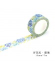 Śliczne Kawaii rośliny kwiaty japoński maskująca taśma washi dekoracyjna taśma klejąca Decora Diy naklejki scrapbooking etykiety