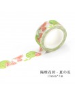 Śliczne Kawaii rośliny kwiaty japoński maskująca taśma washi dekoracyjna taśma klejąca Decora Diy naklejki scrapbooking etykiety