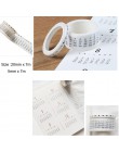 Miesięczny tygodniowy kalendarz daty taśma Washi kreatywny Planner Scrapbooking DIY etykieta samoprzylepna taśma maskująca szkol
