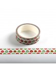 1PC ozdobny śnieg, jelenie, boże narodzenie drzewo taśmy Washi ryżu papier diy klej taśma do dekoracji dla domu boże narodzenie 