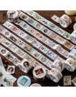 Vintage Stamp Washi taśma Kawaii przyklejony taśma klejąca świnia taśmy maskujące dla dzieci Scrapbooking DIY zdjęcia albumy dos