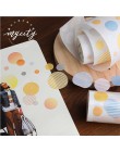 40mm kolorowa kropka geometryczna taśma Washi Scrapbooking klej dekoracyjny taśmy papierowe japońskie naklejki papiernicze taśma