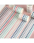 Seria Dot Scrapbooking ozdoby kolorowe maskowanie przyklejony papierowa taśma washi pakowanie prezentów