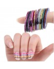 30 sztuk/zestaw Laser 3D Striping taśmy washi Tape zestaw linii DIY taśma klejąca Scrapbooking paznokci naklejka dekoracyjna taś