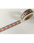 15mm * 10 m uroczy kwiat Washi taśma Album księga gości taśma klejąca taśma maskująca