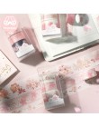 Pan papieru 3 sztuk/pudło japoński Sakura Cherry Blossom Scrapbooking DIY różowy Washi taśma Bullet Journaling dekoracji taśmy m