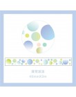 40mm kolorowa kropka geometryczna taśma Washi Scrapbooking klej dekoracyjny taśmy papierowe japońskie naklejki papiernicze taśma