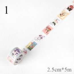 Vintage Stamp Washi taśma Kawaii przyklejony taśma klejąca świnia taśmy maskujące dla dzieci Scrapbooking DIY zdjęcia albumy dos