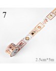 Vintage Stamp Washi taśma Kawaii przyklejony taśma klejąca świnia taśmy maskujące dla dzieci Scrapbooking DIY zdjęcia albumy dos