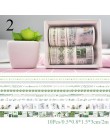 10 sztuk/partia wiśni kwiaty Washi taśmy Flamingo jednorożec klej dekoracyjny taśmy maskujące dla Scrapbooking Decor śliczne Pap