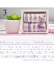 10 sztuk/partia wiśni kwiaty Washi taśmy Flamingo jednorożec klej dekoracyjny taśmy maskujące dla Scrapbooking Decor śliczne Pap