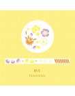 Kawaii akwarela rośliny Diy kwiaty Washi taśma dekoracji Scrapbooking planowanie taśma maskująca naklejki etykiety materiały piś