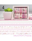 10 sztuk/partia wiśni kwiaty Washi taśmy Flamingo jednorożec klej dekoracyjny taśmy maskujące dla Scrapbooking Decor śliczne Pap