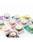 Rośliny ogrodowe kwiaty papierowa taśma washi soczysta wiśnia morela dekoracyjna taśma samoprzylepna z wzorami pamiętnik naklejk