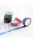 7 sztuk/partia zmierzchu sen mgławica papierowa taśma washi 15mm * 8m galaktyką gwiazdą klej taśmy maskujące do pamiętnika dekor