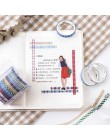 10 rolek/zestaw Slim Kawaii japoński biurowe laserowe Scrapbooking taśmy washi Tape taśmy maskujące dekoracje na artykuły biurow