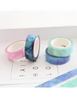 7 sztuk/partia zmierzchu sen mgławica papierowa taśma washi 15mm * 8m galaktyką gwiazdą klej taśmy maskujące do pamiętnika dekor