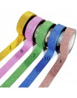 1 PC 16 kolorów Hot sprzedaży 10m brokat Washi rolka do czyszczenia ubrań maskująca taśma klejąca etykiety Craft dekoracyjne diy