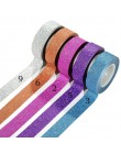 1 PC 16 kolorów Hot sprzedaży 10m brokat Washi rolka do czyszczenia ubrań maskująca taśma klejąca etykiety Craft dekoracyjne diy