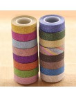 1 PC 16 kolorów Hot sprzedaży 10m brokat Washi rolka do czyszczenia ubrań maskująca taśma klejąca etykiety Craft dekoracyjne diy