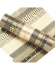 10 rolek/zestaw czarne złoto taśmy Washi Tape zestaw papieru festiwal DIY Scrapbooking taśma samoprzylepna z wzorami dekoracyjne