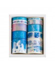 10 sztuk/paczka jednorożec Flamingo kwiaty wiśni zestaw taśm washi taśma dekoracyjna do papierowych etykiet naklejka maskująca t
