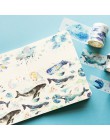 Big Whale Sea Washi taśma DIY dekoracji Scrapbooking Planner taśma klejąca taśma klejąca naklejki etykiety materiały piśmienne