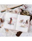 Cenne Story Vintage taśma Washi zestaw kwiaty samoprzylepne maskująca taśma Washi Scrapbooking naklejki etykiety dla wyroby Scra
