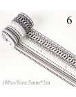 10 sztuk/zestaw Kawaii taśma maskująca śliczne taśmy washi Tape zestaw dekoracyjna taśma klejąca dla dzieci DIY Scrapbooking pam
