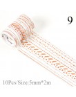 10 sztuk/zestaw Kawaii taśma maskująca śliczne taśmy washi Tape zestaw dekoracyjna taśma klejąca dla dzieci DIY Scrapbooking pam